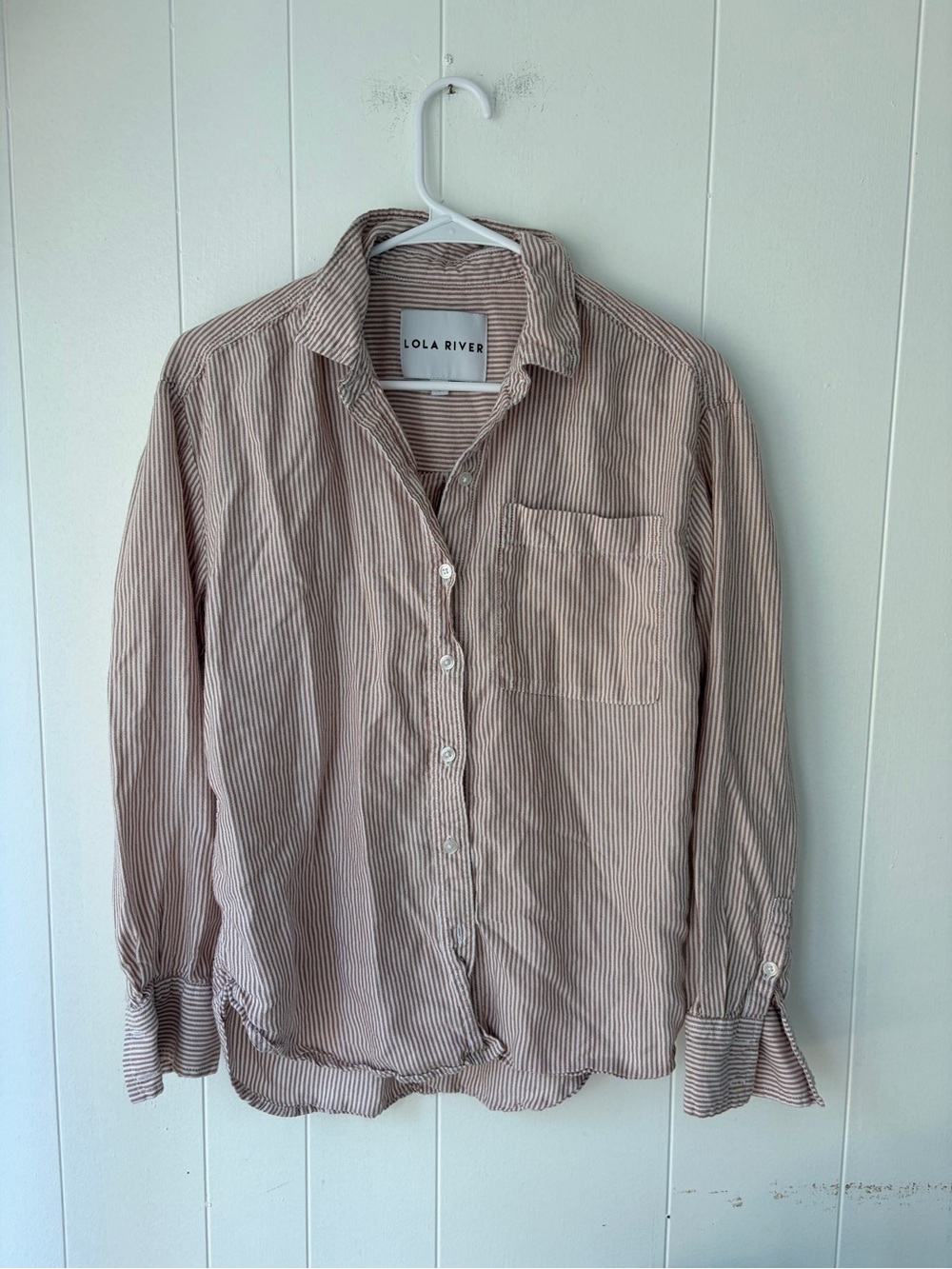 Lola River striped shirt size small